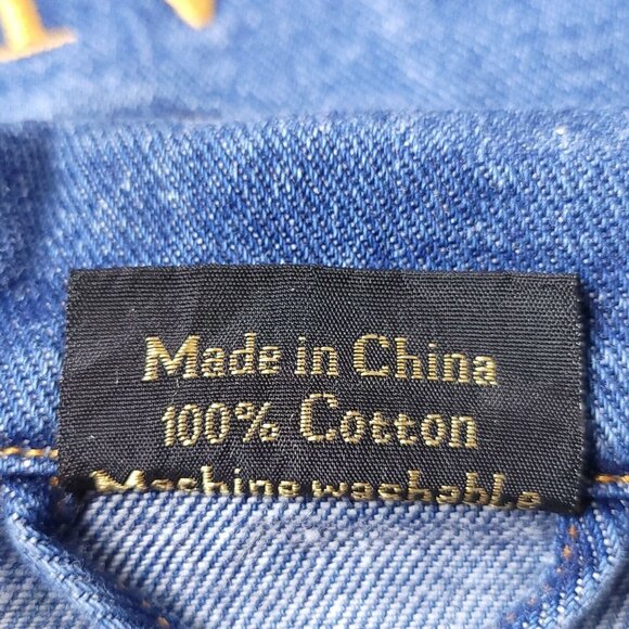 Aladdin Las Vegas Denim Jacket Size XL Embroidered Genie Lamp - Picture 6 of 6